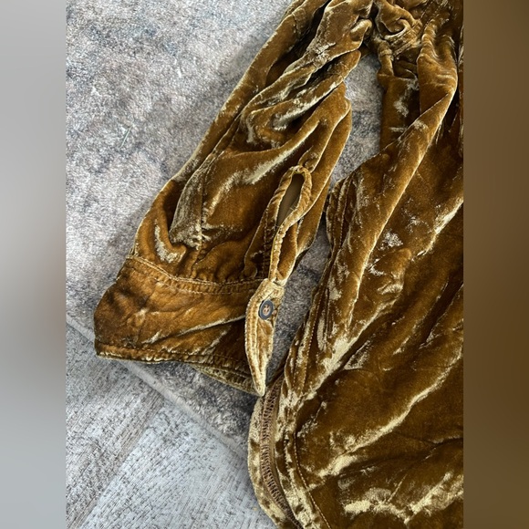 Free People night skies velvet blouse - Picture 6 of 14